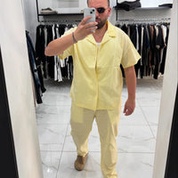 Pantalone Lino Yellow