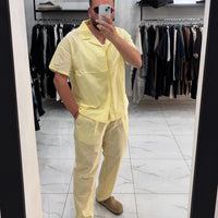 Pantalone Lino Yellow