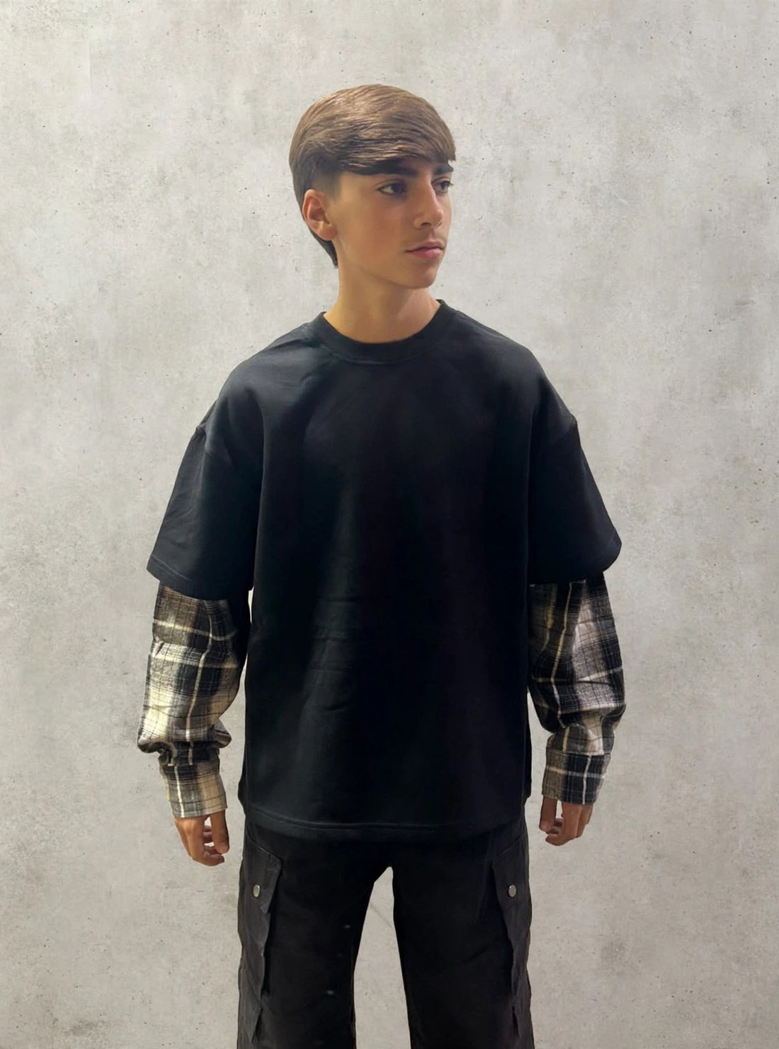 T-SHIRT LONGE SLEEVE SCACCHI-0728