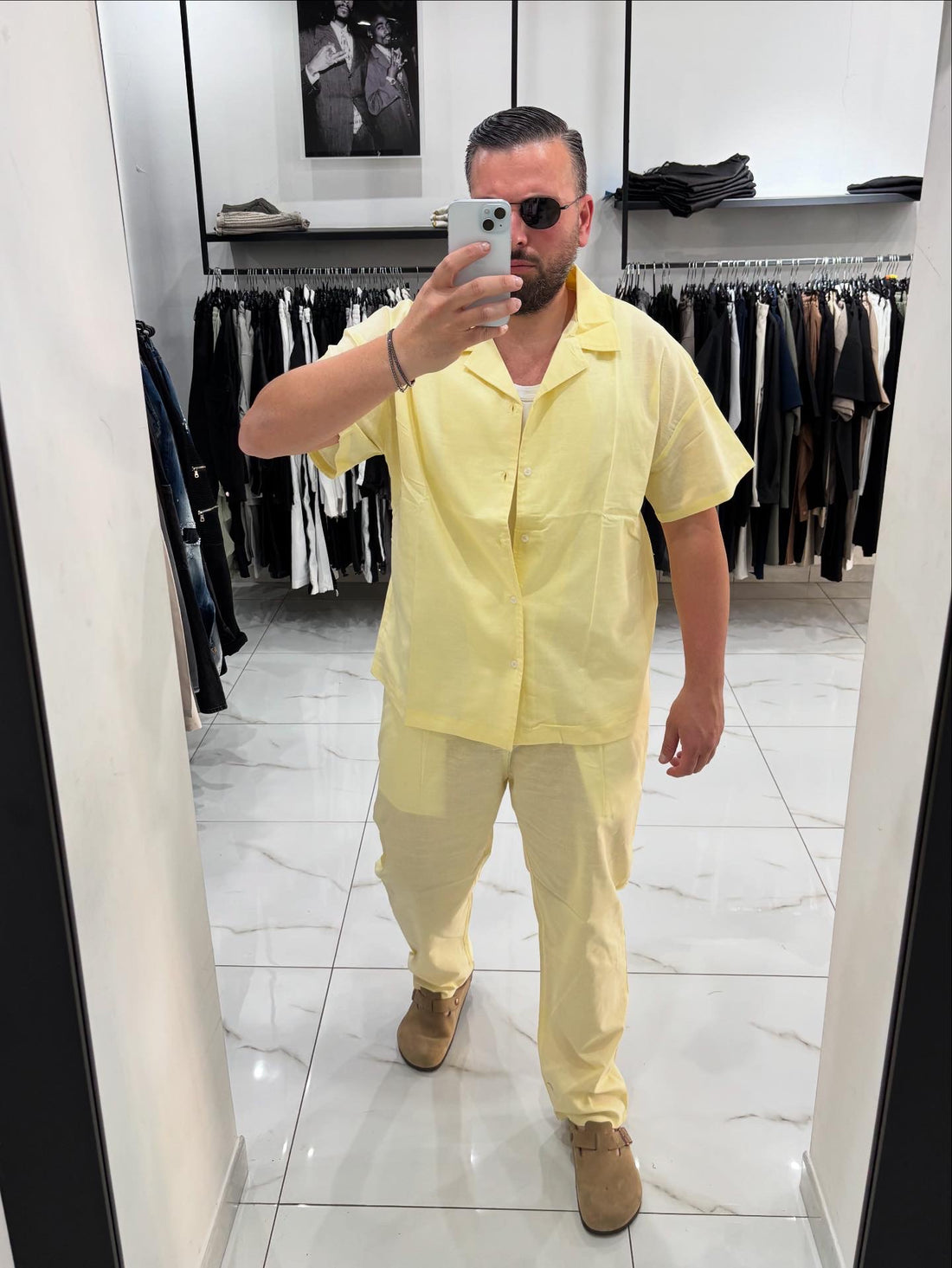 Pantalone Lino Yellow