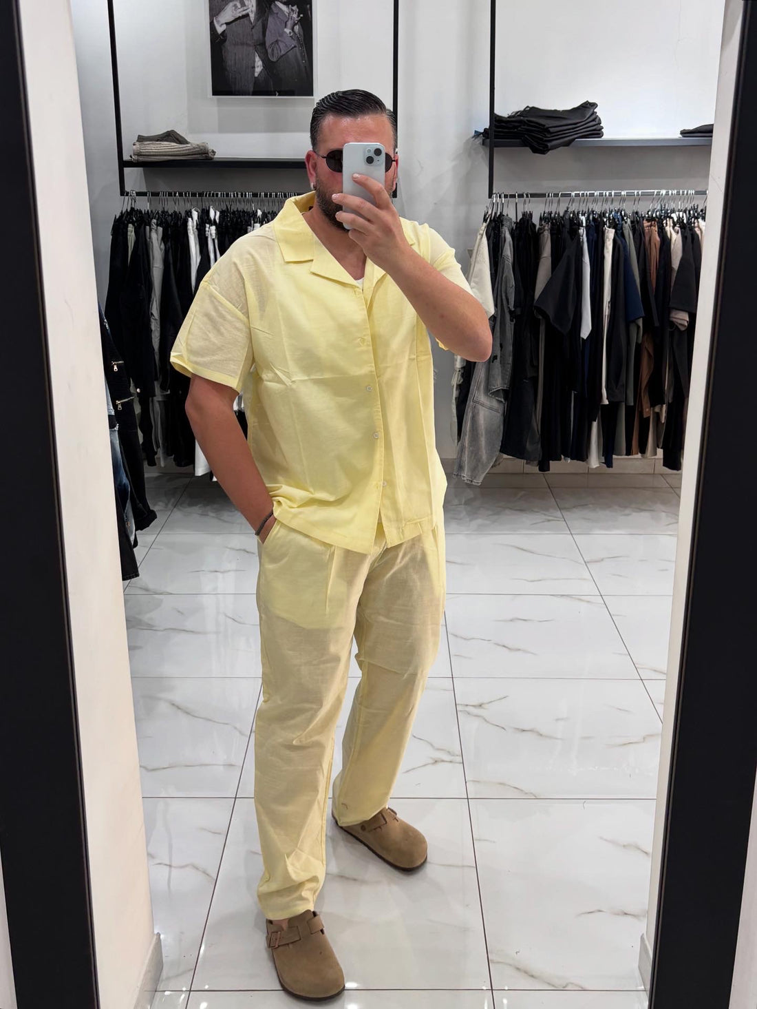 Pantalone Lino Yellow