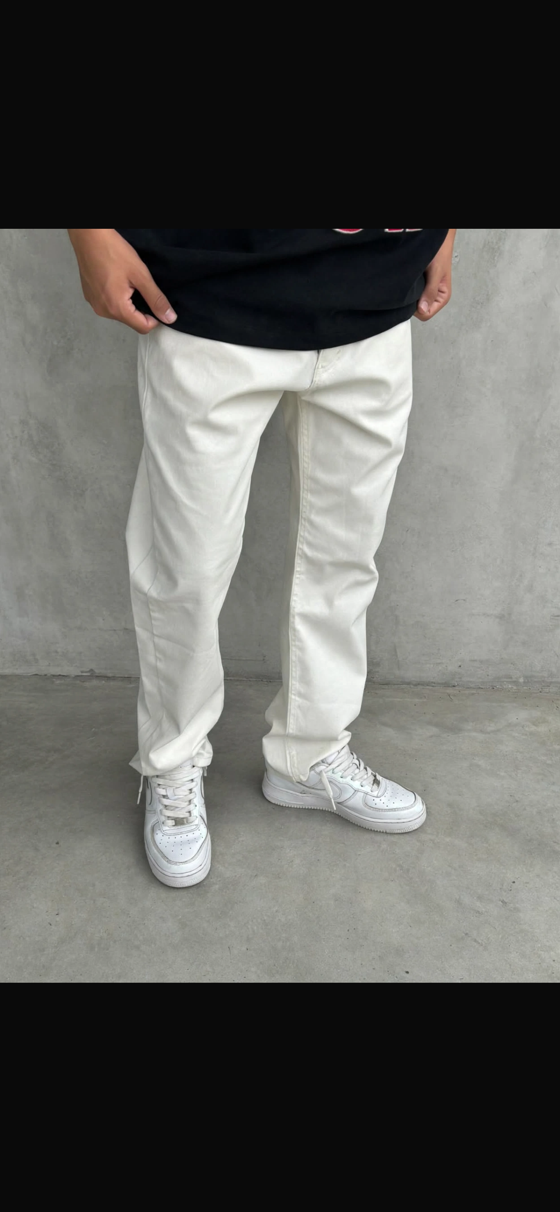 JEANS SPALMATO WHITE-20020