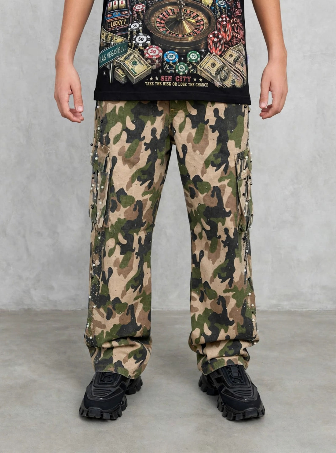 CARGO ARMY STRASS-20030