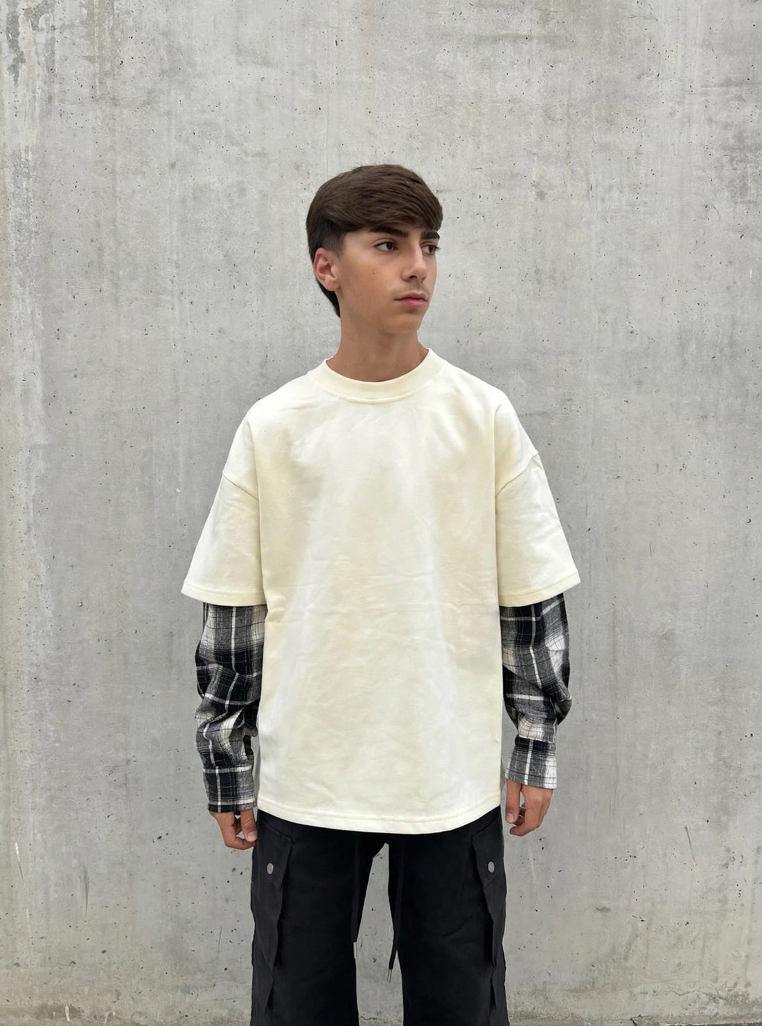 T-SHIRT LONGE SLEEVE SCACCHI-0728