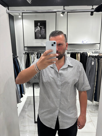 Camicia Rigata in Lino