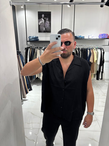Camicia Cropped Smanicata