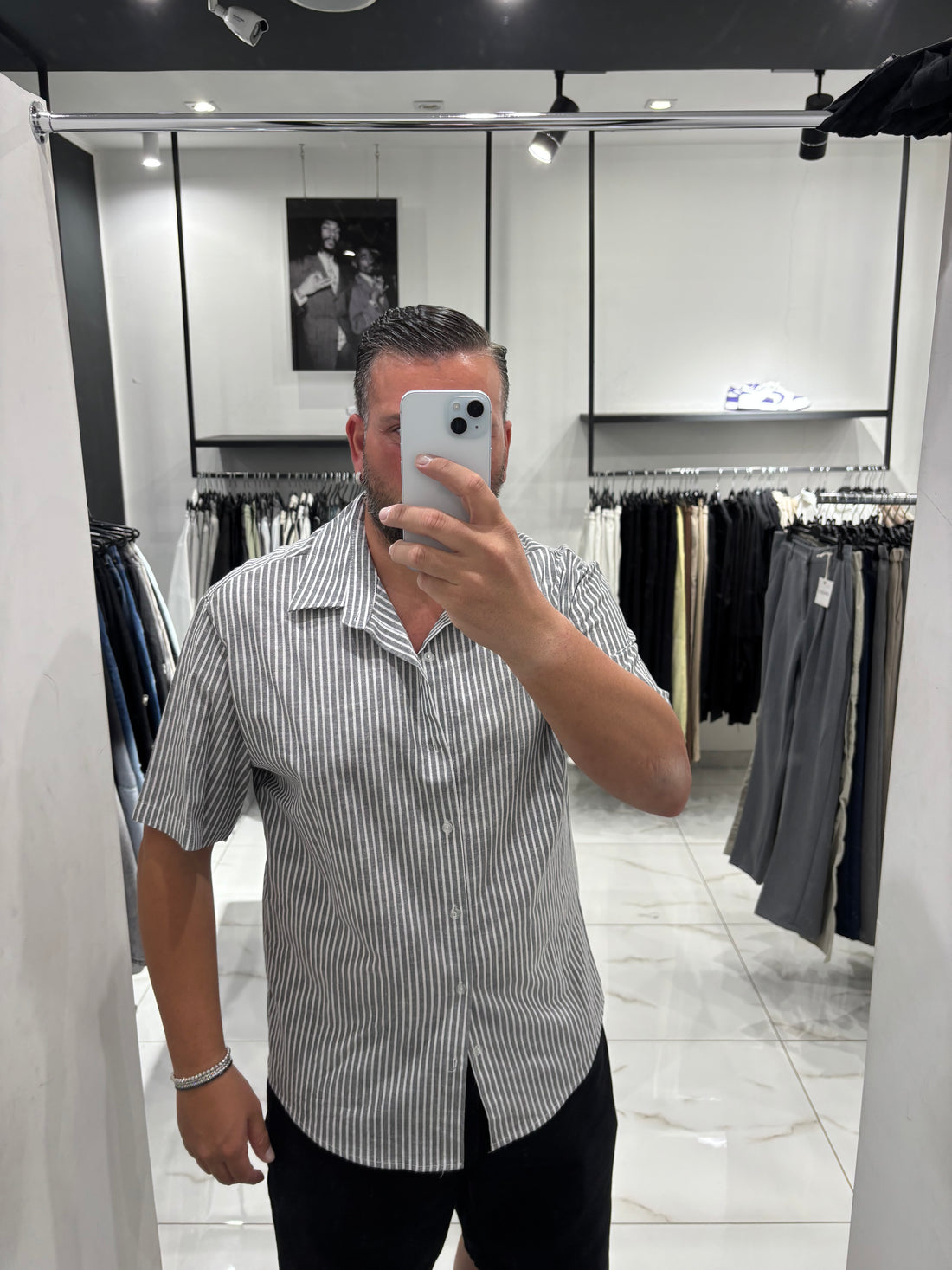 Camicia Rigata in Lino