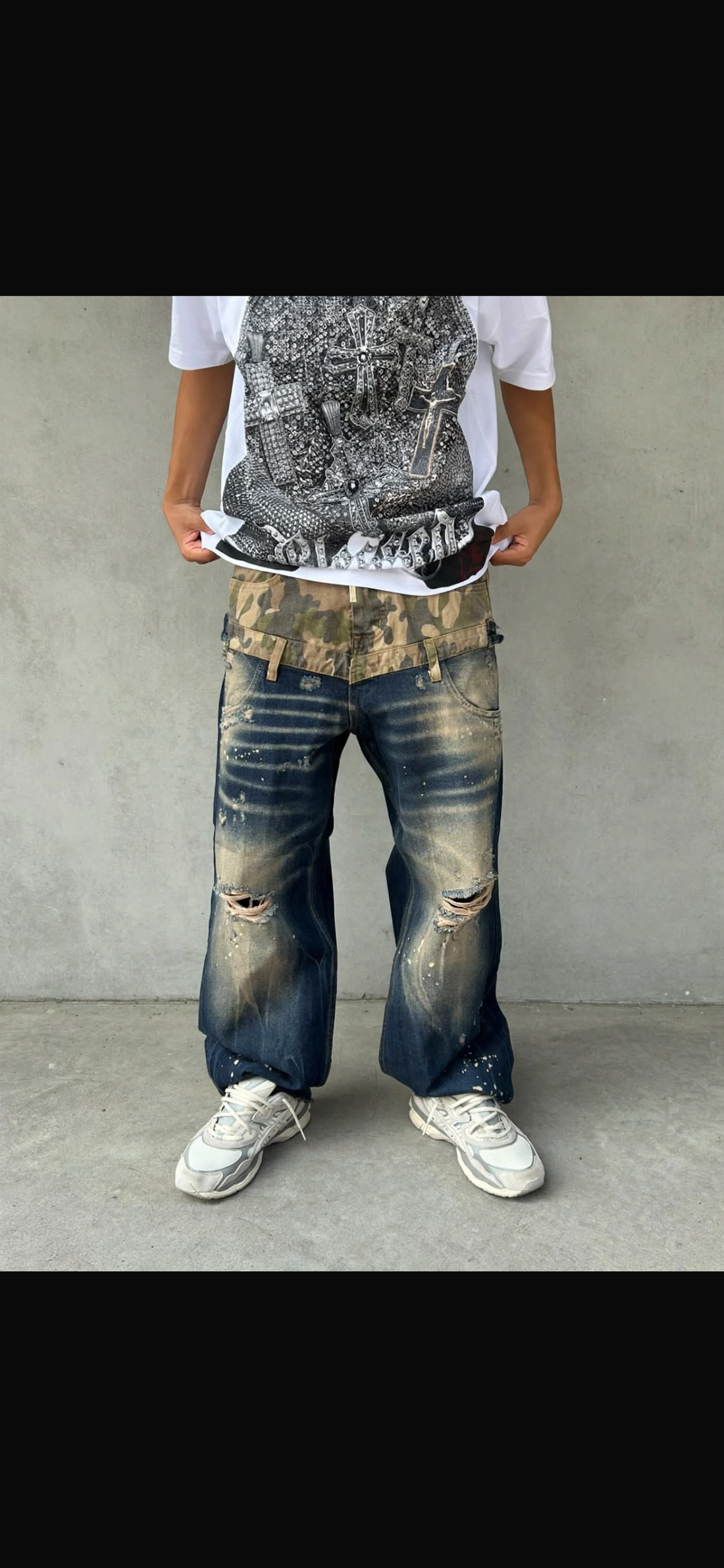 JEANS SUPER BAGGY ARMY-20255